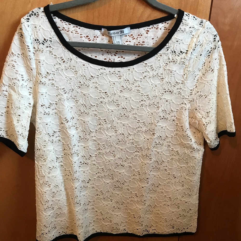 White Lace Shirt